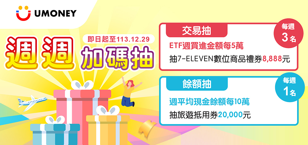 【回饋龍抵加】交易滿額週週抽旅遊抵用券、7-11商品券!!!