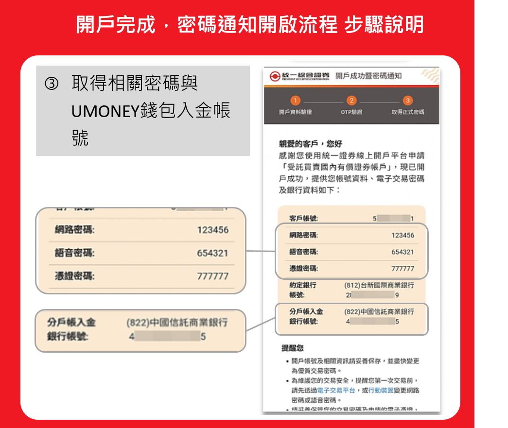 密碼開啟流程 步驟說明3-3